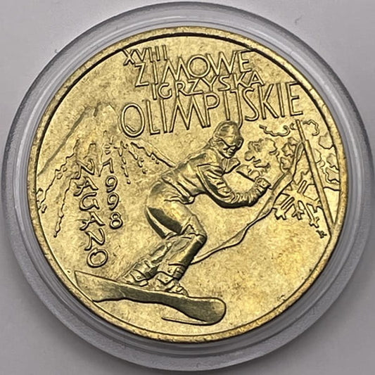 Moneta 2 zł Nagano 1998