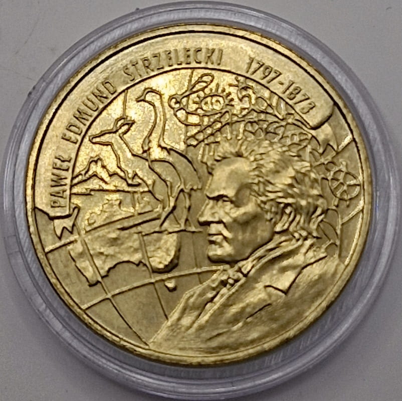 Moneta 2 zł Paweł Edmund Strzelecki 1997