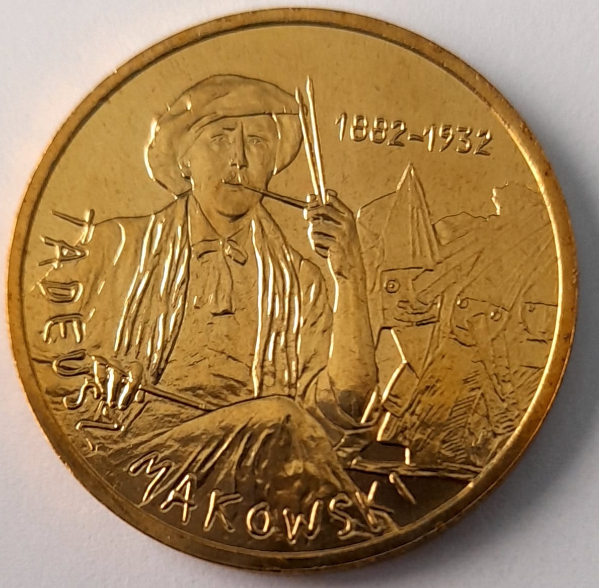 Moneta 2 zł Tadeusz Makowski 2005