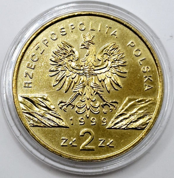 Moneta 2 zł Wilk 1999