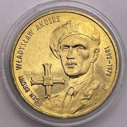 Moneta 2 zł Władysław Anders 2002