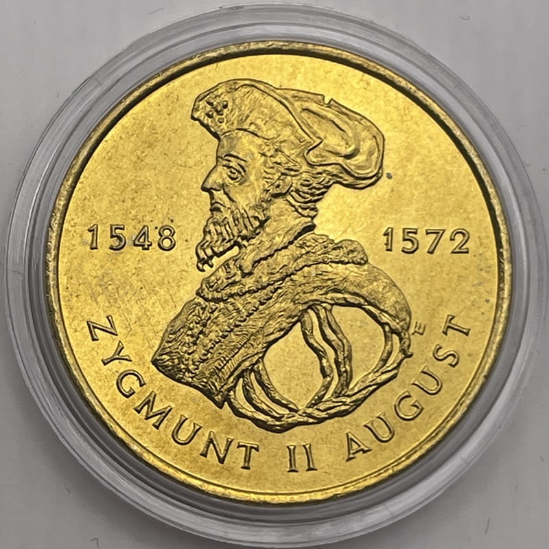Moneta 2 zł Zygmunt August 1996