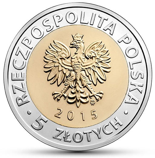 Moneta 5 zł Kanał Bydgoski 2015