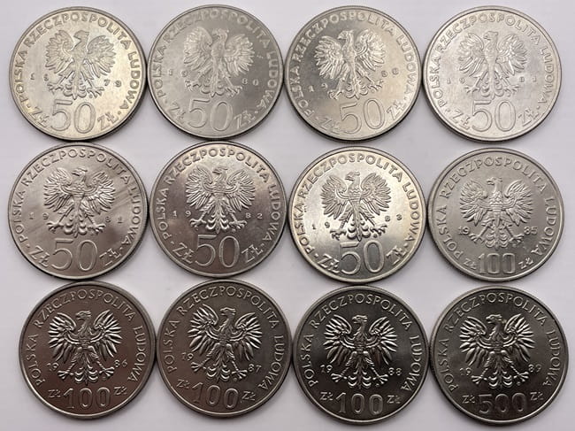 Monety PRL Poczet królów i książąt polskich 1979-1989