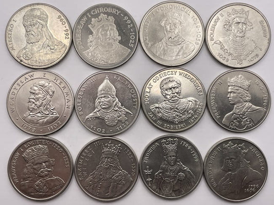 Monety PRL Poczet królów i książąt polskich 1979-1989