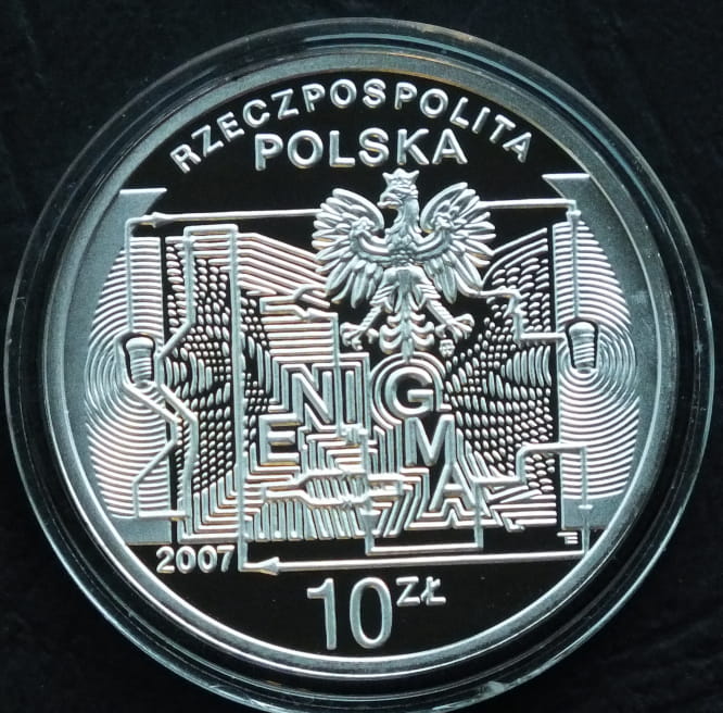 10 zł  75. rocznica złamania szyfru Enigmy