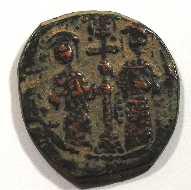 Follis Konstantyn X i Eudocja 1059-1067 odmiana