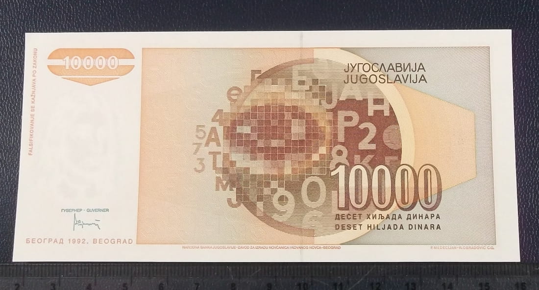 10.000 dinarów JUGOSŁAWIA