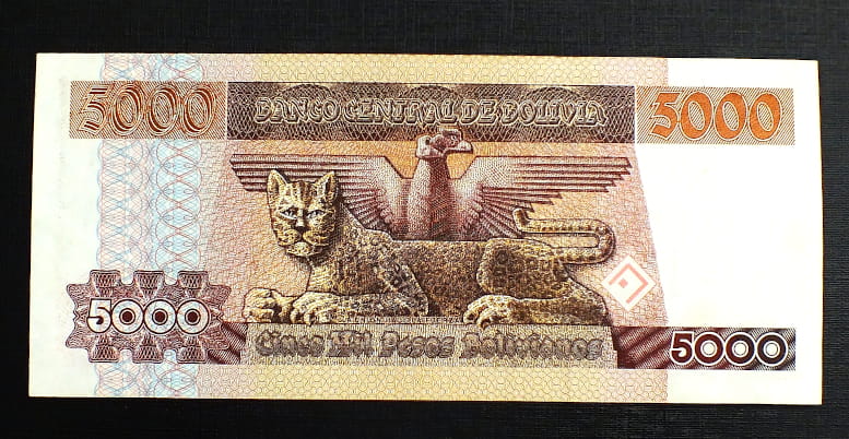 5000 Pesos - Boliwia 1984 r.