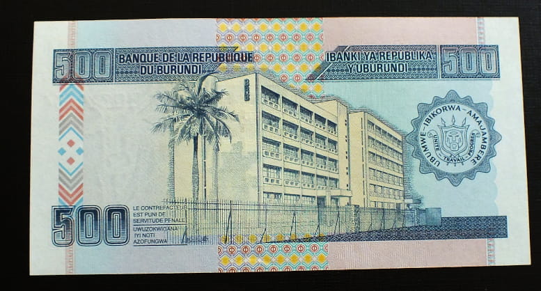 500 francs  - Burundi