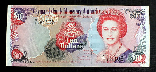 10 Dolarów - Kajmany 2005 r.