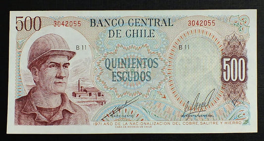 500 Pesos - Chile 1971 r.
