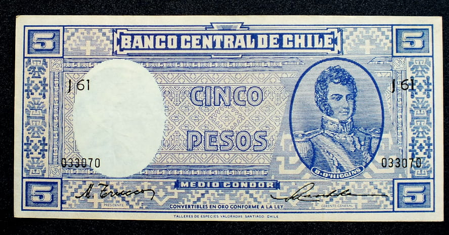 5 Pesos - Chile 1947 r.