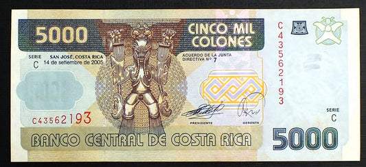 5000 Colones - Kostaryka 2005 r.