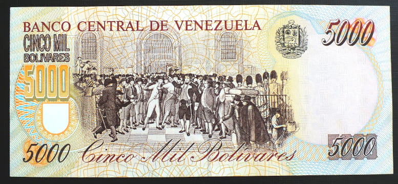 5000 Bolivares - Wenezuela 1997 r.