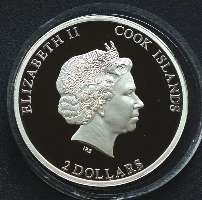 2 dolary Dzik - Wild Boat  - 1/2 OZ Cook Islands 2014 r.