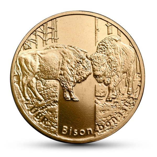 2 zł Zwierzęta świata – żubr