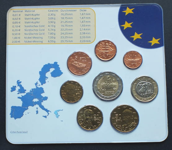 Zestaw monet EURO - Grecja