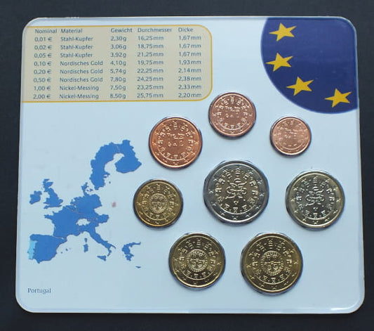 Zestaw monet EURO - Portugalia