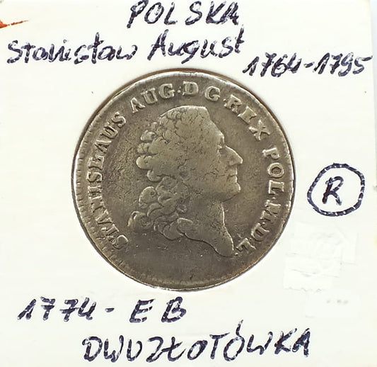 Dwuzłotówka / 8gr Staniław August Poniatowski 1774 EB