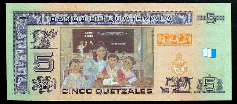 5 Quetzales - Gwatemala 2008 r.