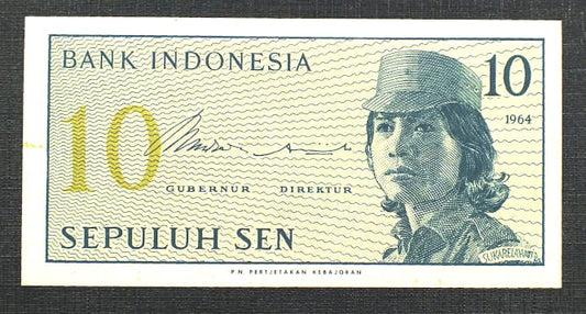 10 Sen - INDONEZJA 1964 r.
