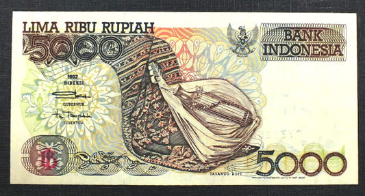 5000 Rupiah - INDONEZJA 1992 r.