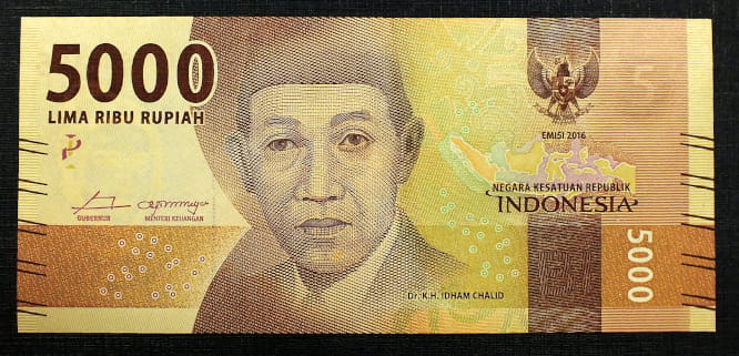 5000 Rupiah - INDONEZJA 2016 r.