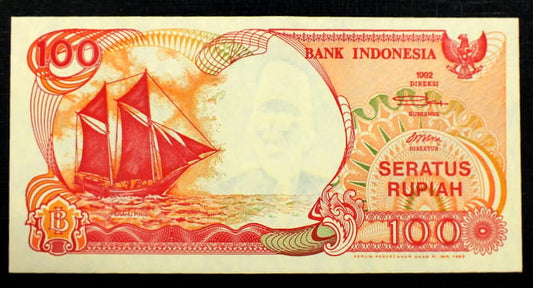 100 Rupiah - Indomezja 1992 r.