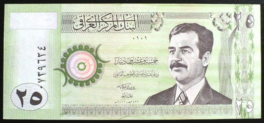 25 Dinarów - Irak 2001 r.