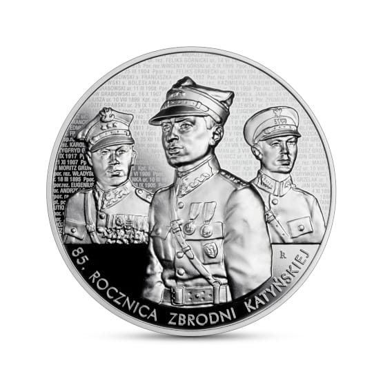 Moneta 50 zł 85. rocznica zbrodni katyńskiej