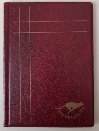 Klaser na holdery 60 okienek 54x54  mm bordowy