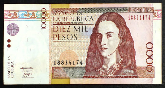 10000 Pesos - Kolumbia