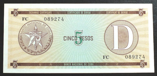 5 pesos KUBA - D