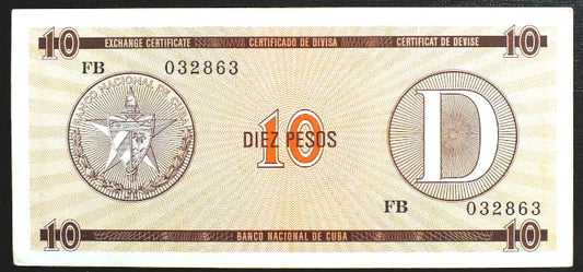 10 pesos KUBA - D