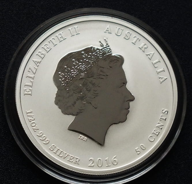50 cents Rok Małpy - Lunar 2016 1/2 OZ