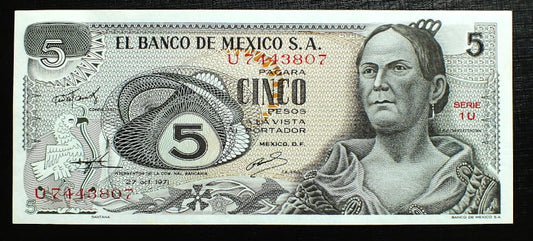 5 Pesos - Meksyk  1971 r.