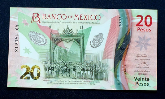 20 Pesos - Meksyk 2021 r.