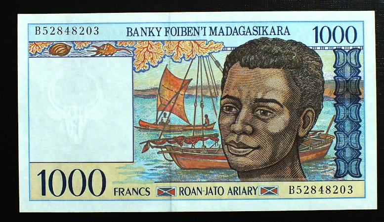 1000 Franków Madagaskar 1994 r.