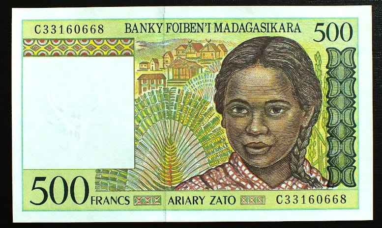 500 Franków Madagaskar 1994 r.