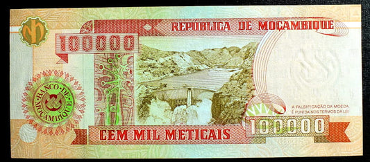 100000 Meticais - Mozambik 1993 r.