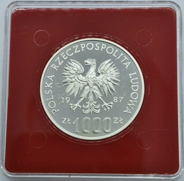 Moneta 1000 zł Wratislavia 1987