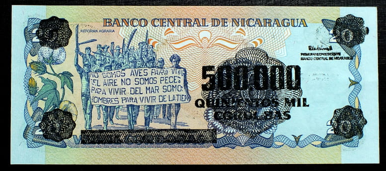 500000 Cordobas - Nikaragua  1990 r.