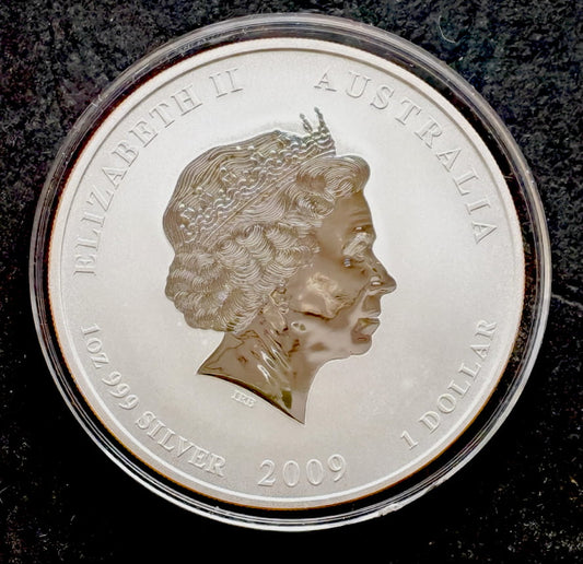 Australia 1 dolar Rok Bawołu LUNAR (1 OZ Ag) - 2009 r.