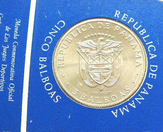 5 balboas Olimpiada 1970 Panama