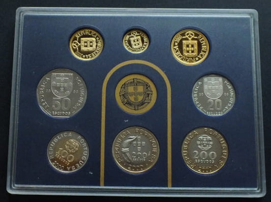 Zestaw monet Portugalia Proof 2000 Sidney