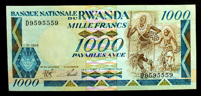 1000 Franków - Rwanda