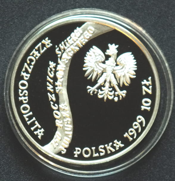 10 zł 150. rocznica śmierci Juliusza Słowackiego (1809 - 1849)