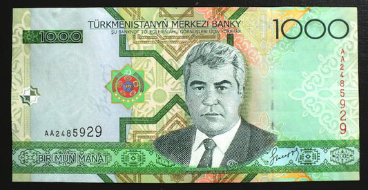 1000 Manat - Turkmenistan 2005 r.
