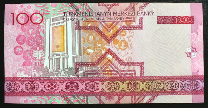 100 Manat - Turkmenistan 2005 r.